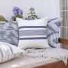 20" Blue Geometric Throw Pillow