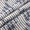 20" Navy and White Geometric Throw Pillow