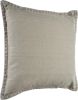 Set of Two Light Gray Cotton Throw Pillow