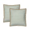 Set of Two Gray Cotton Throw Pillow