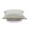 Set of Two Gray Cotton Throw Pillow