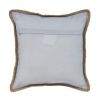 Set of Two Gray Cotton Throw Pillow