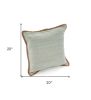 Set of Two Gray Cotton Throw Pillow