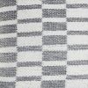 Set of Two 18" Gray Geometric Cotton Throw Pillows