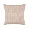 Set of Two Beige Chevron Cotton Throw Pillow