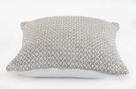 Set of Two Beige Chevron Cotton Throw Pillow