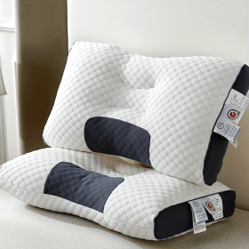 Orthopedic Contour Pillow For Neck Support - Adjustable Ergonomic Bone-Shaped Design With High-Quality