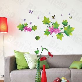 Flowers Pile - Wall Decals Stickers Appliques Home Decor
