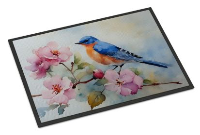 NEW Bluebird Doormat Front Door Mat Indoor Outdoor Rugs for Entryway, Non Slip Washable Low Pile, 18H X 27W