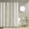 Cotton Printed Shower Curtain with Chenille