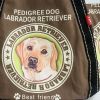 ILEA - [Pedigree Dog] 100% Cotton Eco Canvas Shoulder Tote Bag / Shopper Bag / Multiple Pockets