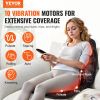 VEVOR Massage Seat Cushion with Heat, 10 Vibration Motor Seat Massage Pad, Vibrating Massage Chair Mat with 5 Modes & 4 Intensities