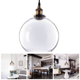 9.8 Ball Shape Glass Ceiling Light Transperant