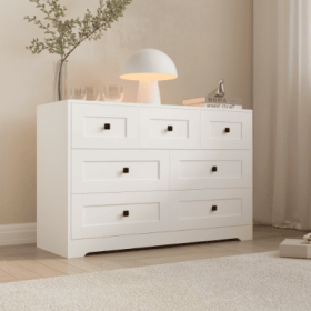 Chest Of Drawer With  White Color Farm Door (Option: 7drawers)