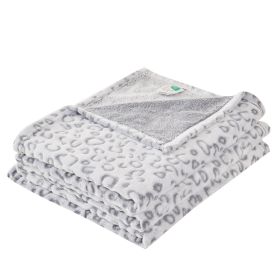Women's Ultra Soft And Comfortable 3D Sofa Blanket (Option: Gray Leopard-60a80)
