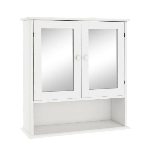 Bathroom Wall Cabinet With Double Mirror Doors And Shelves Bathroom Wall Cabinet With Double Mirror Doors And Shelves