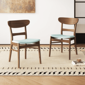 DINING CHAIR Set Of 2 (Option: Mint)