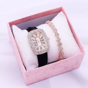 Watch Ladies Fashion Suit Drainage Women's (Color: Black suit)