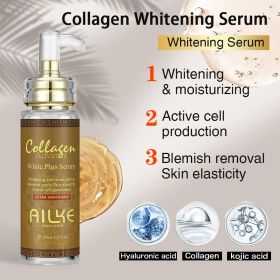 AILKE Bleach Skin Care Cream for Face, Body, Underarms, Armpit, Knees, Elbows, With Collagen, Remove Dark Spot, Freckle, Melanin (Color: Serum)