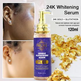 AILKE Whitening, Dark Spot & Sun Spot Removal Set, Brightening Shades, With Double Glutathione, Highly Concentrated Skin Care (Color: 120ml Serum)