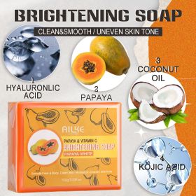 AILKE Brightening Skin Care, With Double Glutathione, Improve Skin Luster, Clean Skin, Smooth Skin, Skin Glowing Set (Color: Soap)