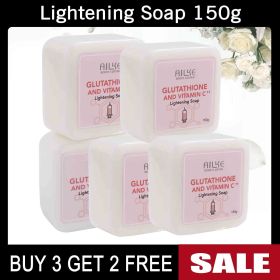 AILKE Whitening Brightening Skin Care Body Lotion, Recommended By Dermatologists, Suitable For African Skin Huge Bottle 500ML (Color: 5 Pack Soap)
