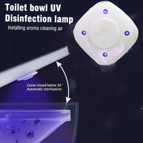 Toilet Disinfection Lamp, Easy To Operate And Easy To Install, Protect The Health Of Your Family, And Deeply Purify The Toilet. (Color: White)
