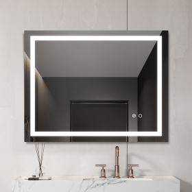 LED Bathroom Mirror With Touch Button Control (Option: LED bathroom mirror)